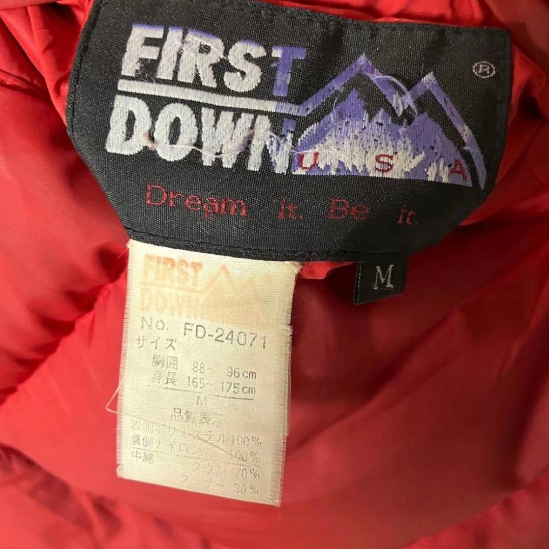 【美品】FIRSTDOWN ファーストダウン ダウンジャケット リバーシブル　黒