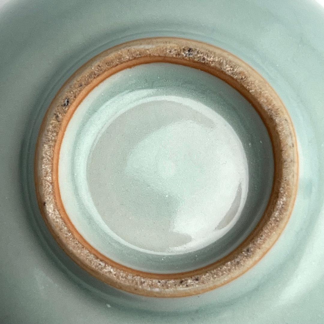 青磁如意紋板沿洗 唐物 中国古玩 中国美術 A923