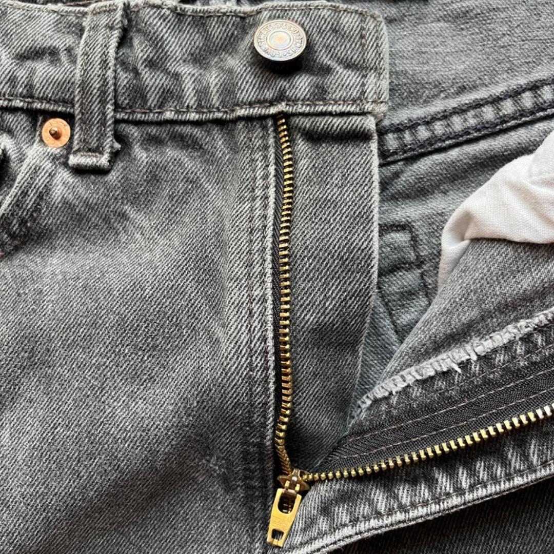 90s USA製 米国製 ブラックデニム リーバイス 550 W32 L32