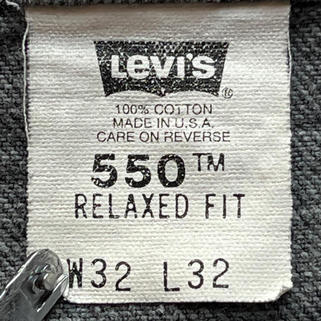 90s USA製 米国製 ブラックデニム リーバイス 550 W32 L32