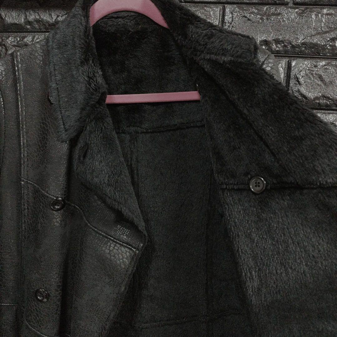 希少トルネードマートフェイクレザー ムートンクロコダイル柄ロング