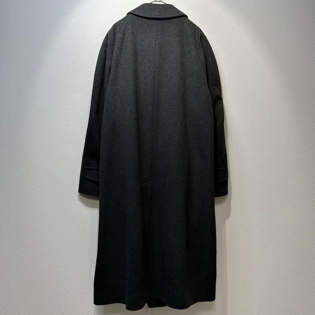 希少 Burberrys 上質 ウール デザイン チェスター ステンカラーコート