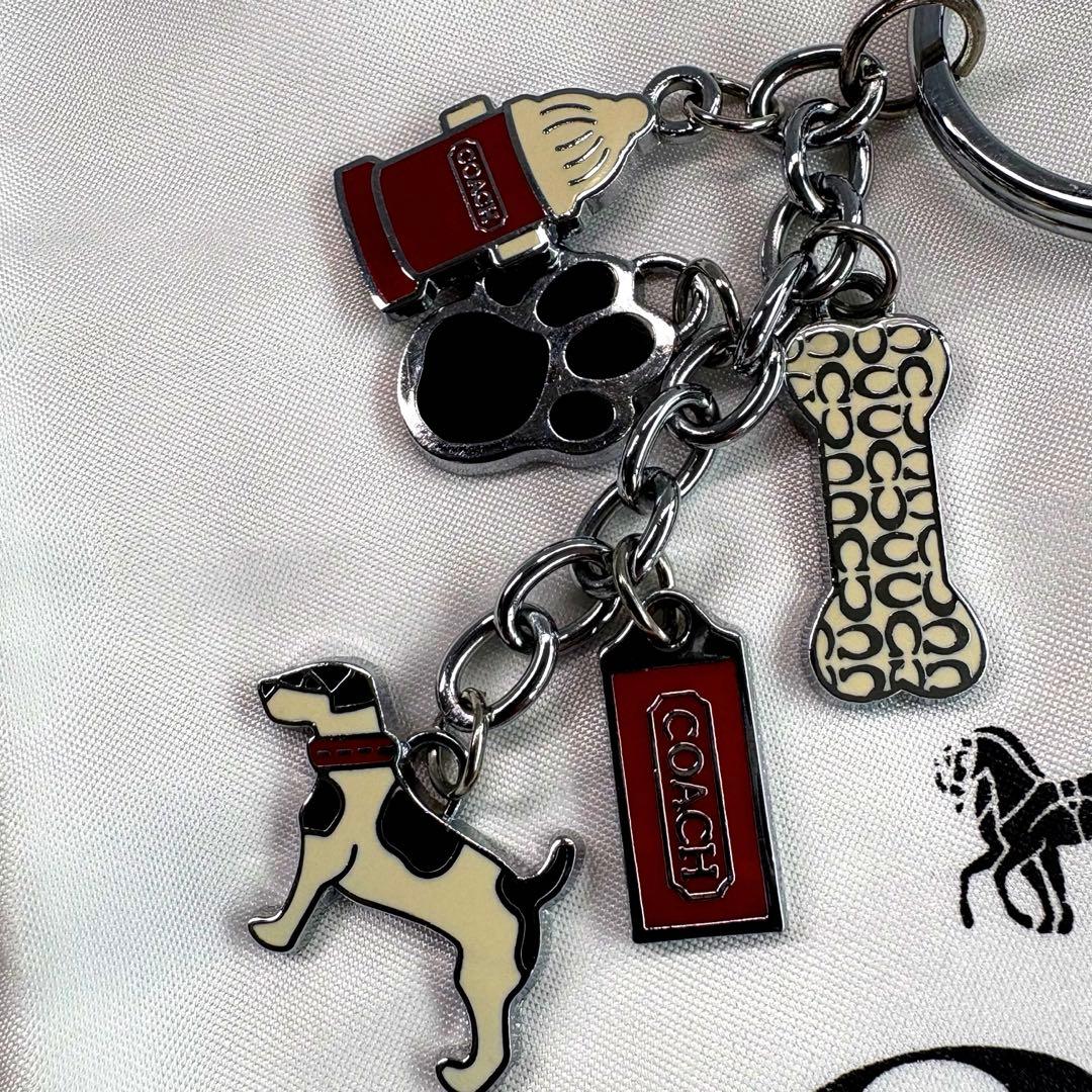 COACH コーチ キーホルダー キーリング 犬ドッグ ジャックラッセル