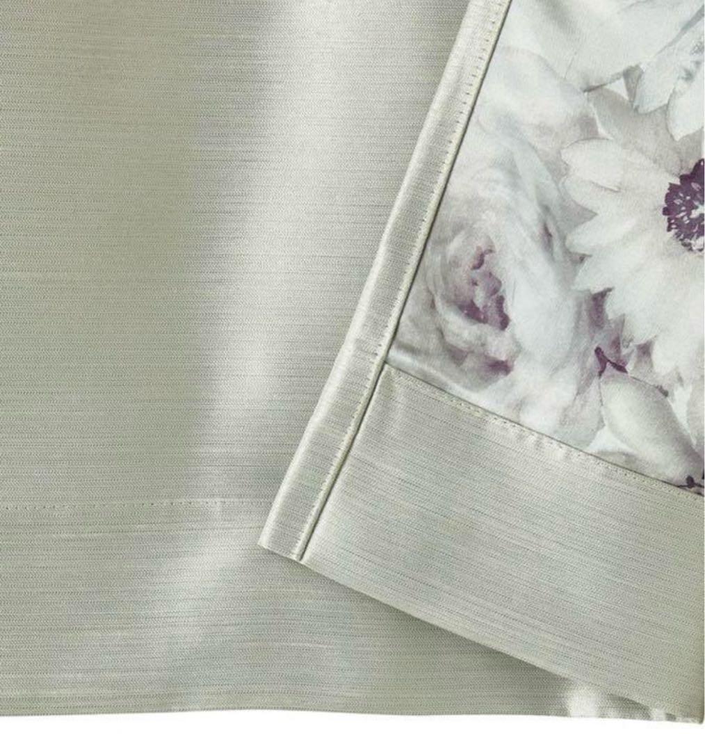 スペイシア カーテン ホワイト　フランフラン　花柄　裏地　Franc franc