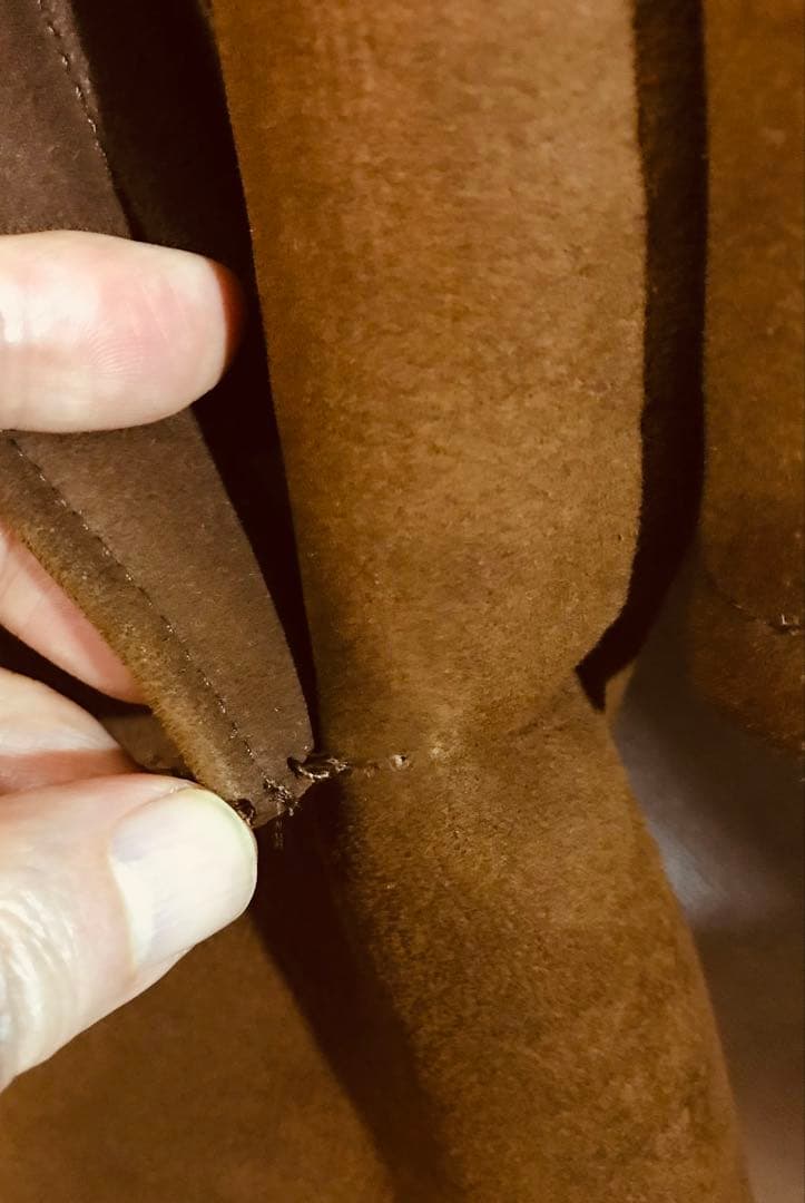 【値下げ】エルメネジルド　ゼニア　ムートンコート　ブラウン