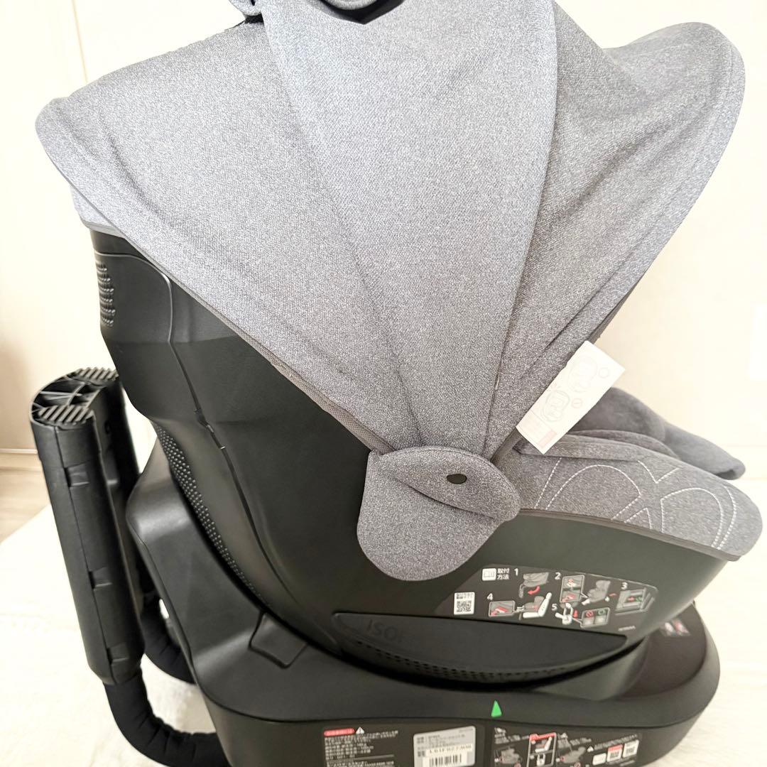 エールベベ クルット4i プレミアム ナチュラルグレー ISOFIX 回転式