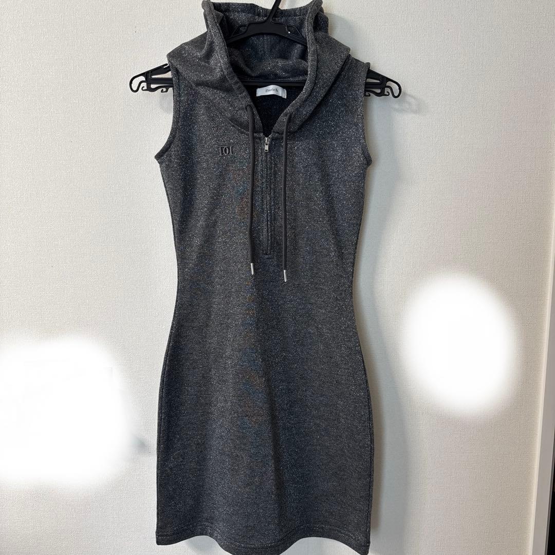 darich ラメスウェットミニワンピース FL C-GRY