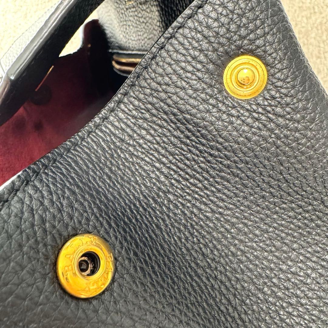 BALLY バリー レザー ターンロック リュック バックパック ブラック