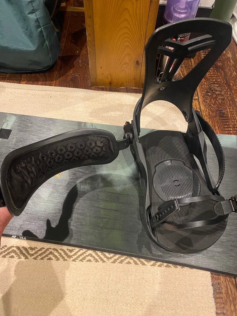 K2スノーボード ユニオンビンディング付き ブラック/グレー