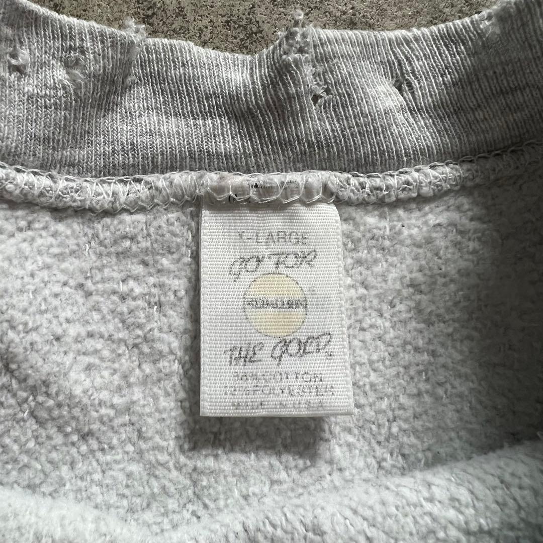 90s USA製 ダメージリバースウィーブ ボロ スウェット XLサイズ