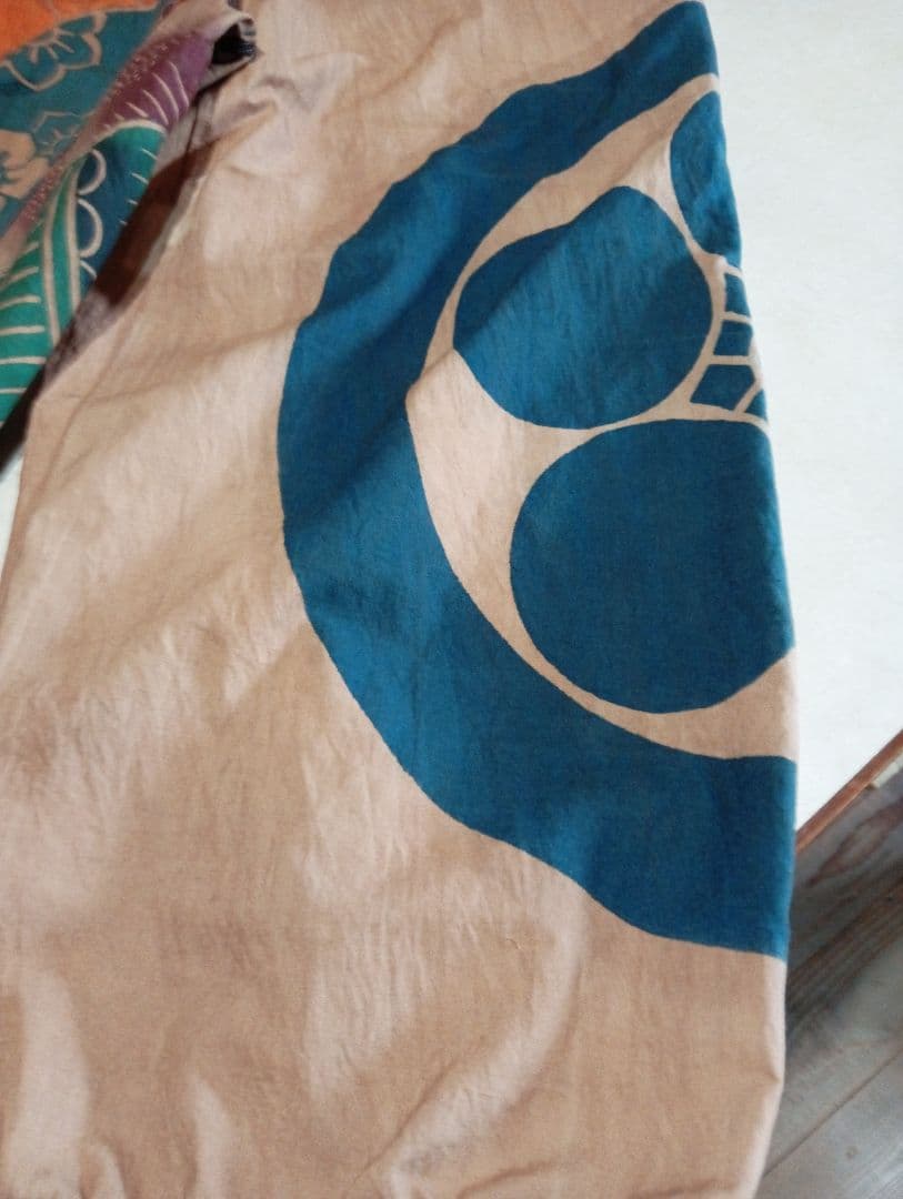 ジ*ョ様 ★家紋幟旗のパンツ★柿渋染★