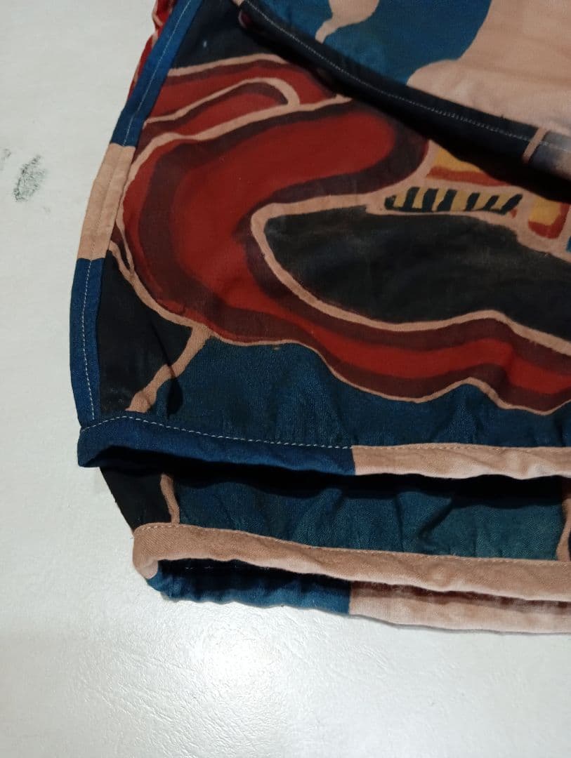 ジ*ョ様 ★家紋幟旗のパンツ★柿渋染★