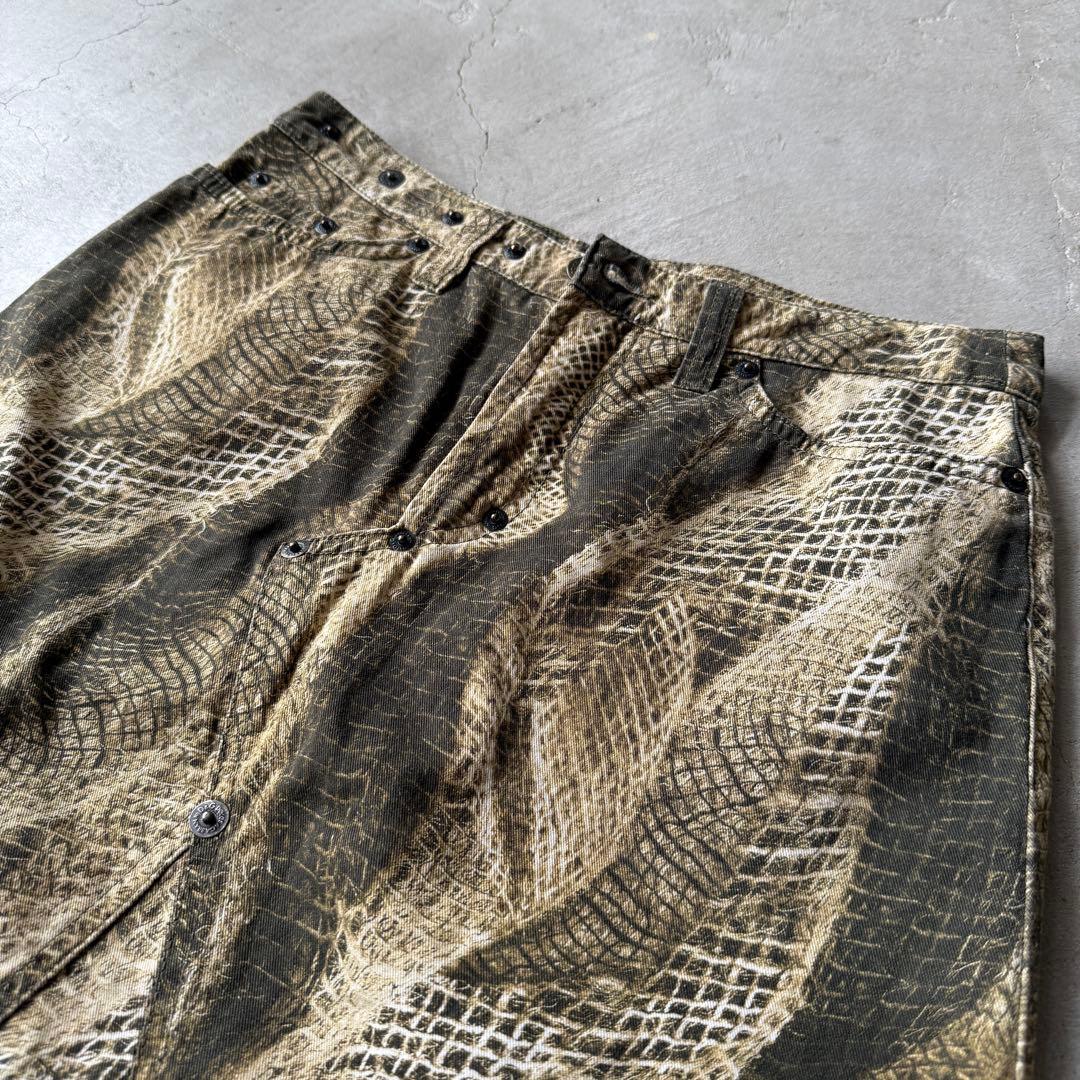 パイソン柄スカート】Dolce&Gabbana古着アンティークアーカイブ蛇総