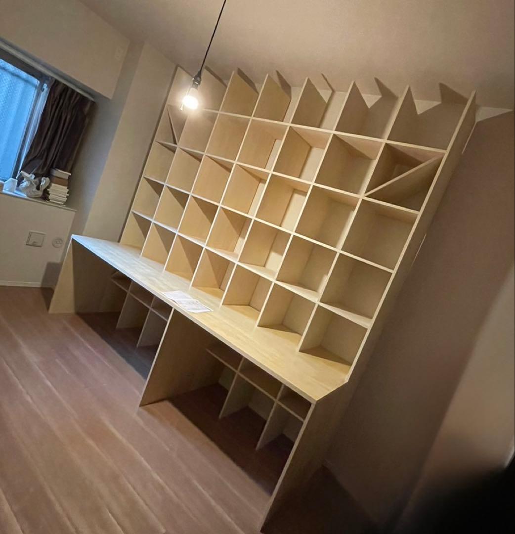 margherita マルゲリータ 7コマ×7コマ カウンター付き本棚