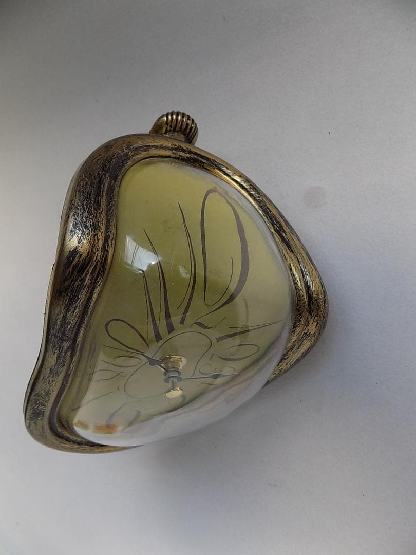 ●ダリ 「柔らかい時計」置き時計/mo-K-75-6123/アンティーク