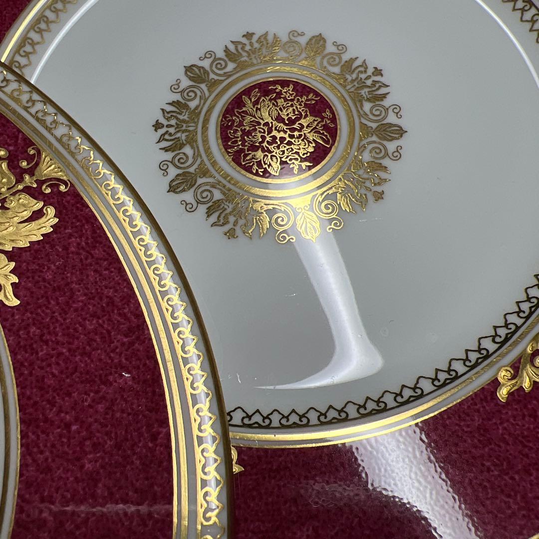 ウェッジウッド最高級シリーズ　コロンビアパウダールビー　デザートプレート6枚