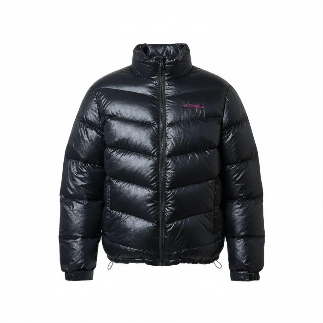 ガ*ー様 ✨超希少✨極暖Columbia ダウンジャケット ブラック L 光沢