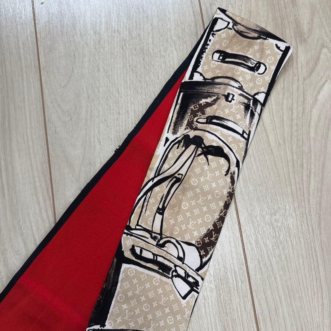 LOUIS VUITTON ルイヴィトン トラベルバッグ柄 バンドー スカーフ