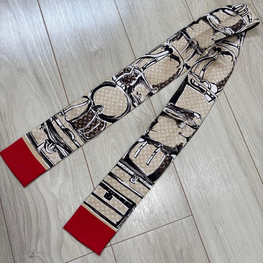 LOUIS VUITTON ルイヴィトン トラベルバッグ柄 バンドー スカーフ