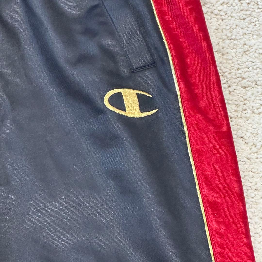 【魔裟斗モデル】Champion チャンピオン 刺繍 黒×赤 セットアップ L