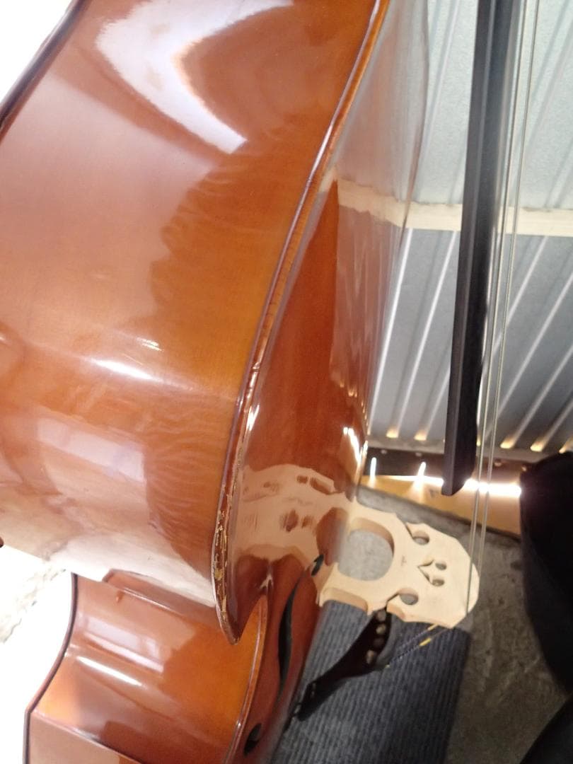 nt250411-003Z コントラバス 3/4 ケース付き REGH