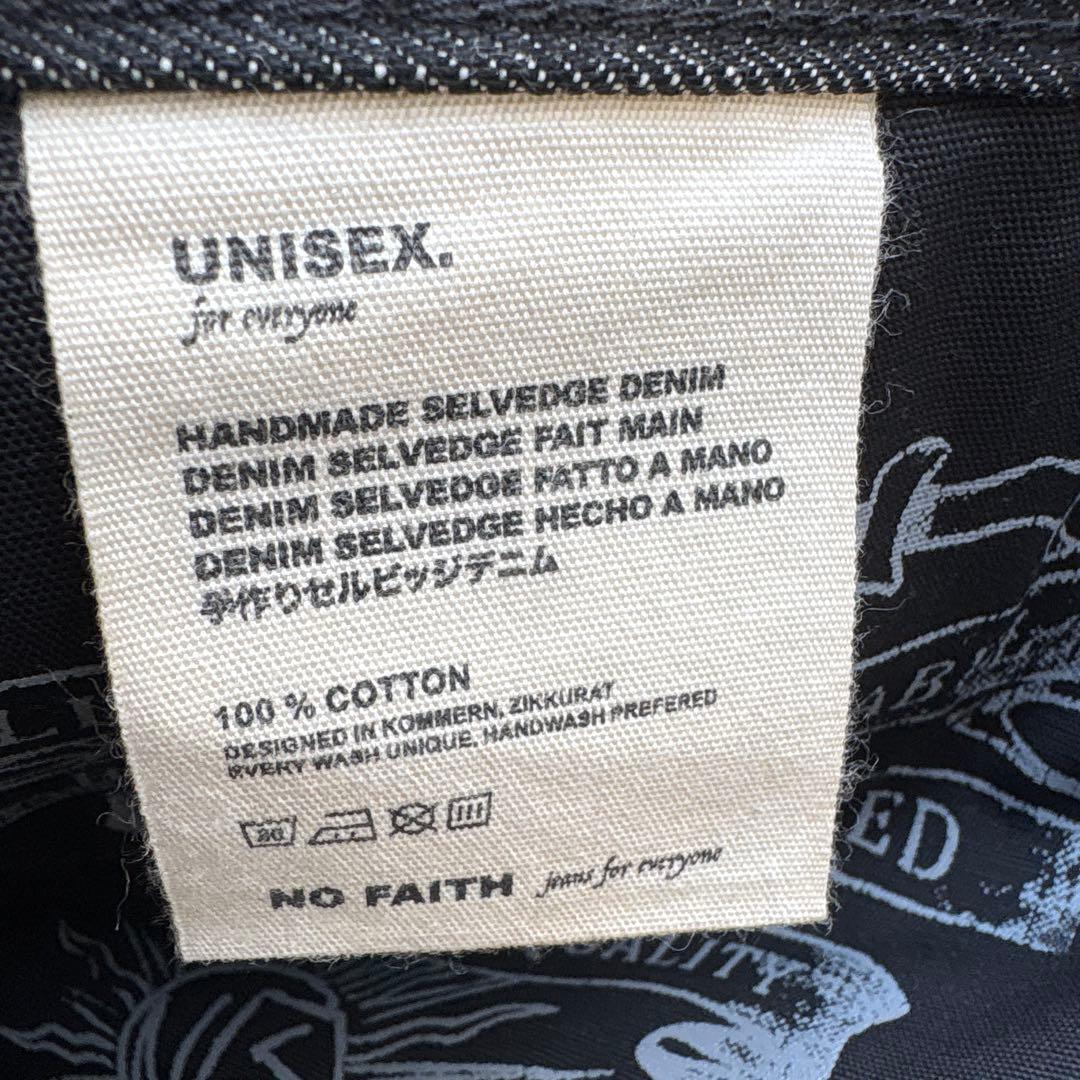 NO/FAITH STUDIOS RAW DENIM LOOSE FIT 黒
