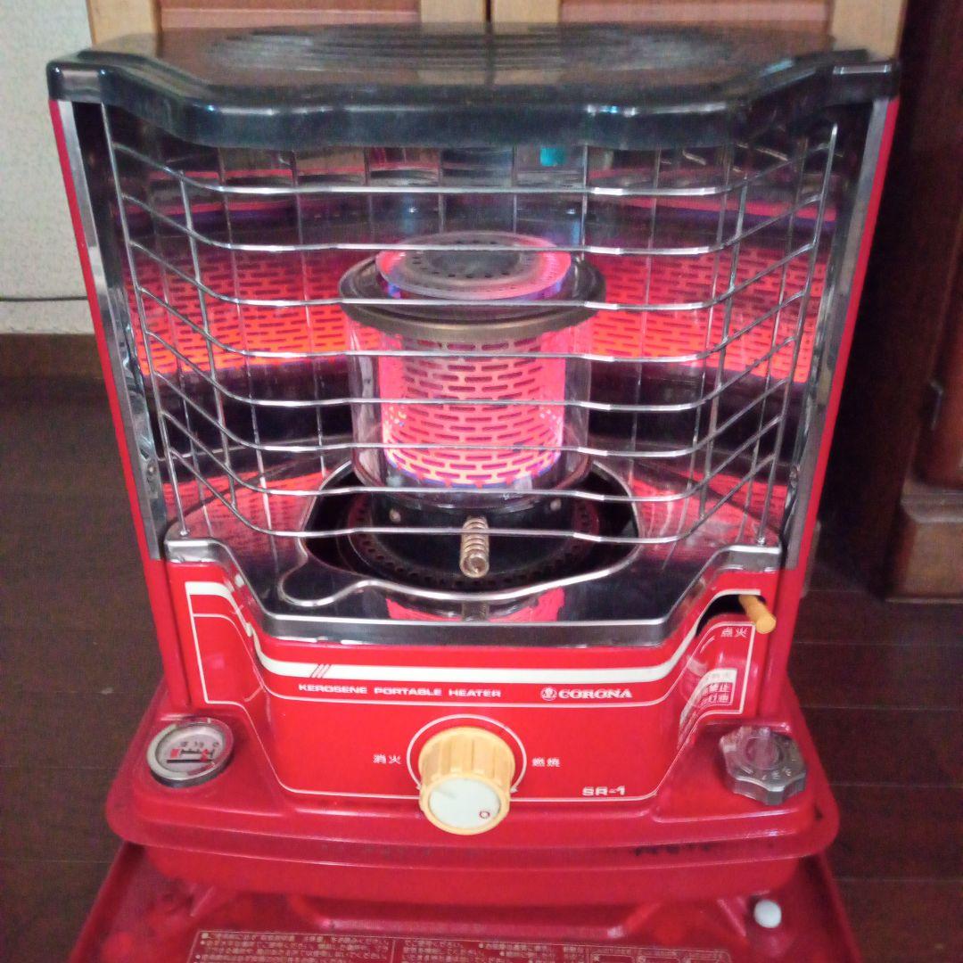 コロナ石油ストーブSR―1 前期型レトロ 放射式タンク一体型 電子点火