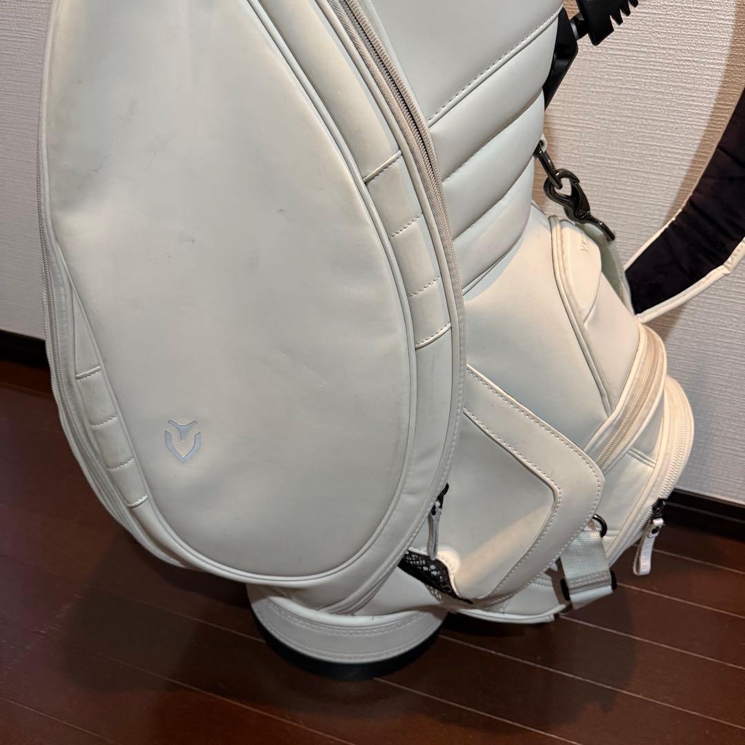 【美品】VESSEL ベゼル LUX CART JP キャディバッグ 白 9型