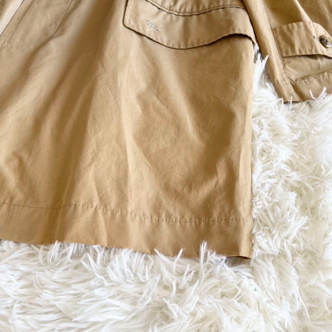 美品　バーバリー　ステンカラーコート　ベージュ　ノバチェック　日本製　Mサイズ