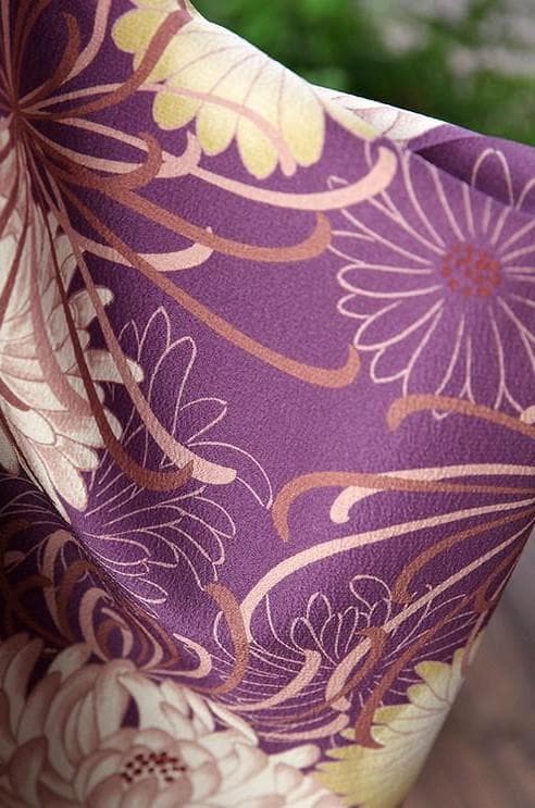 コムサデモード　七五三　女の子　３歳　着物　被布　紫