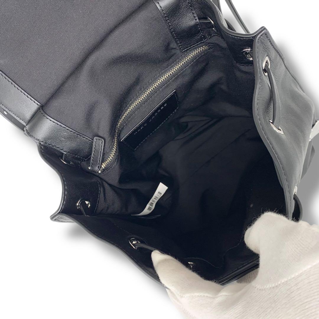 近年モデル・美品✨マークジェイコブス リュックサック レザー ブラック 保存袋付