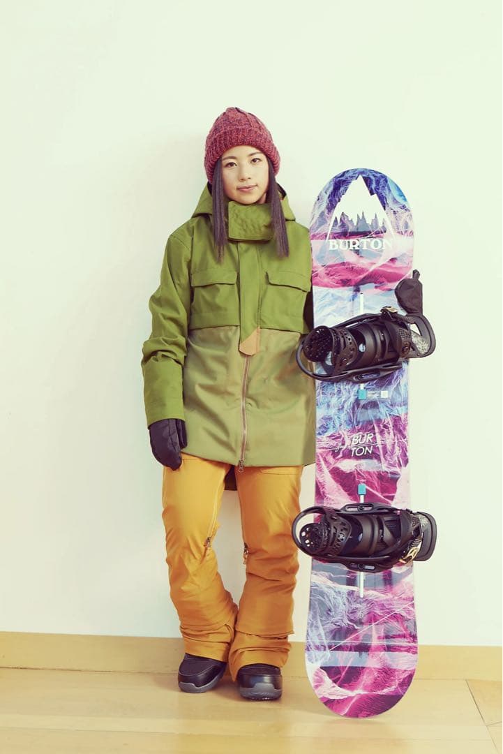 BURTON バートン スノボウエア L カーキ DRYRIDE レディース