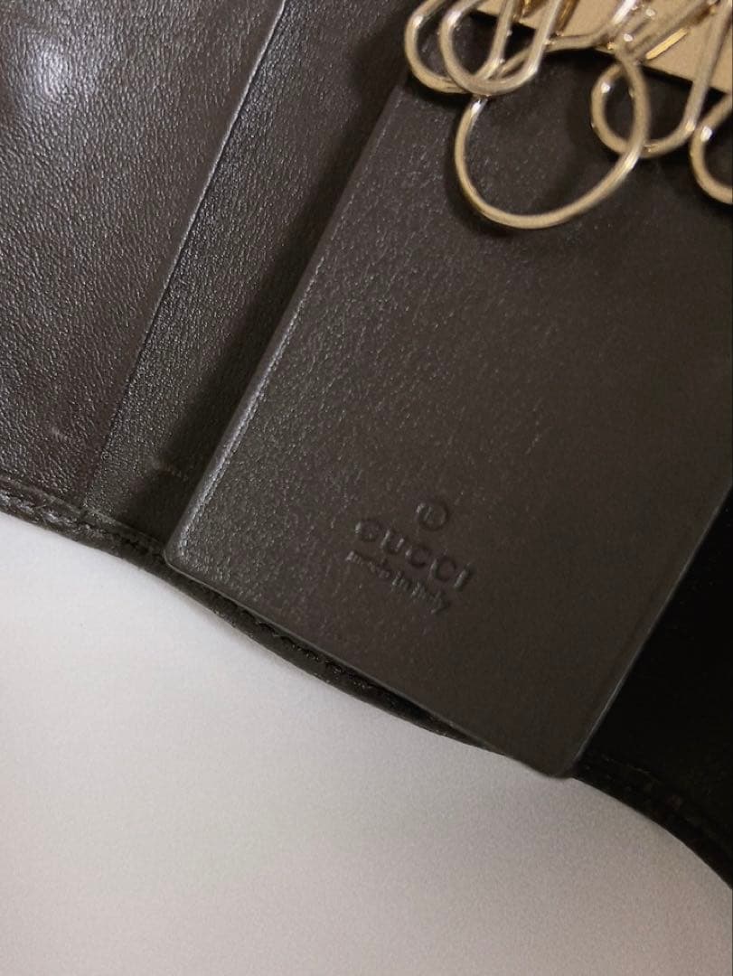グッチ　GUCCI キーケース　6連　GG柄　ブラウン　男女兼用