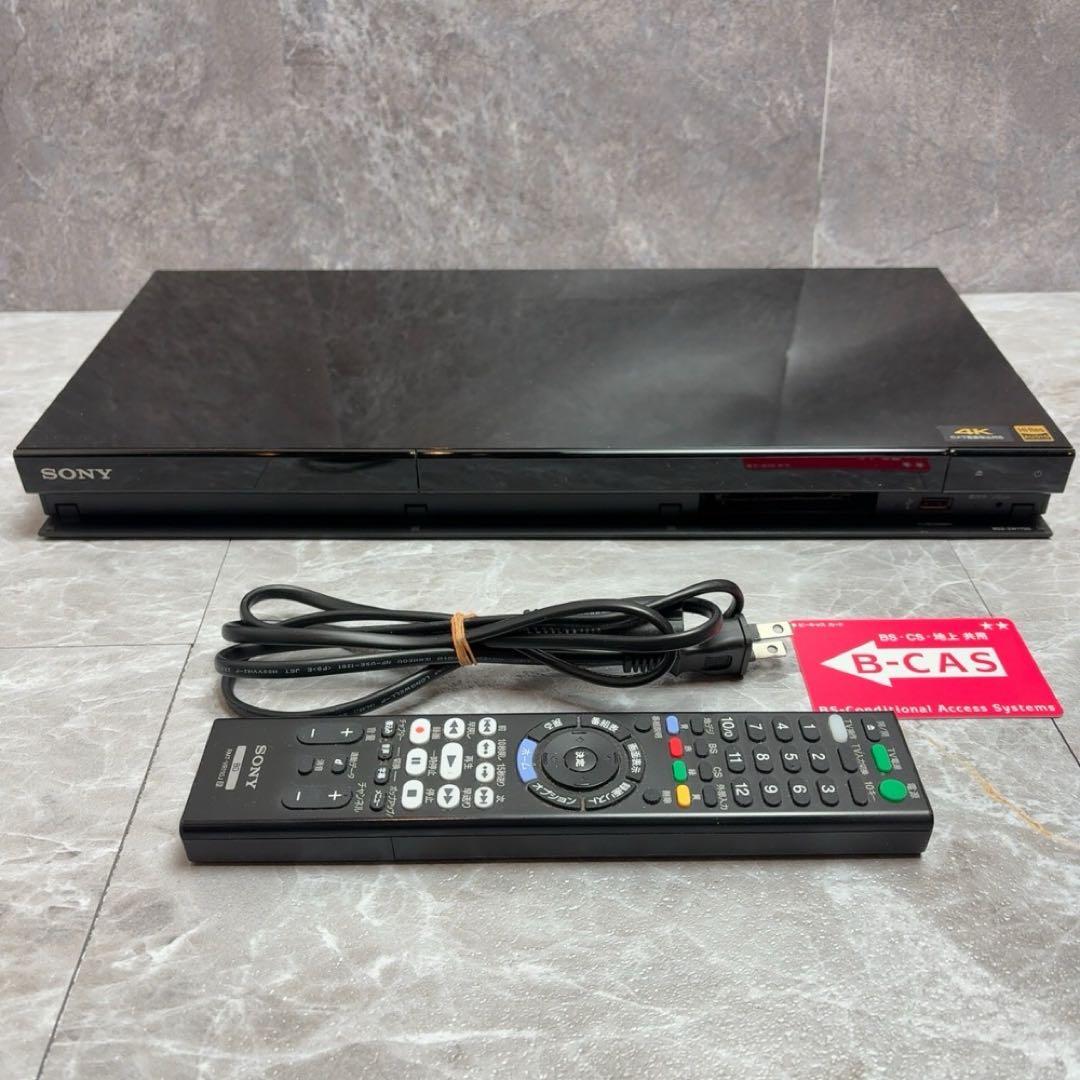 4K対応 ブルーレイレコーダー SONY BDZ-ZW1700 2019リモコン