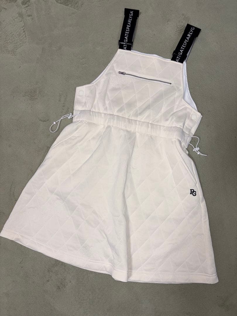 （超美品）パーリーゲイツ、Peキルト、サロペット風スカート、サイズ0