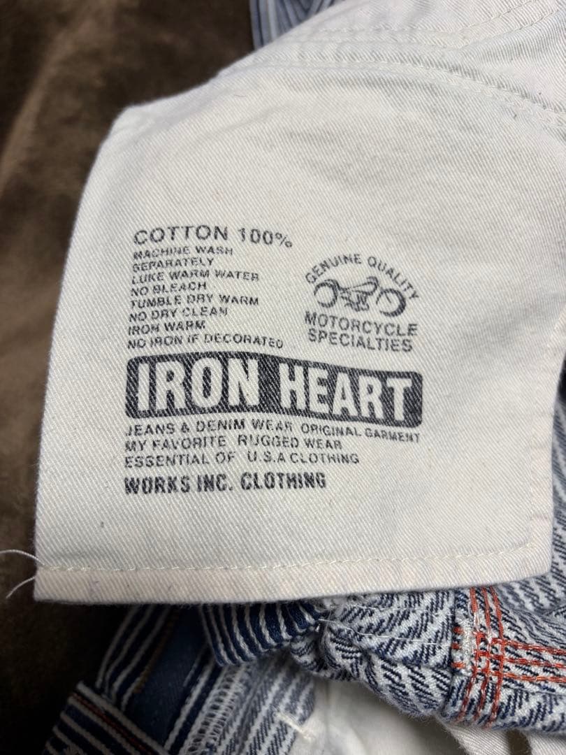 【IRON HEART / アイアンハート】17ozヘビーヒッコリー パンツ