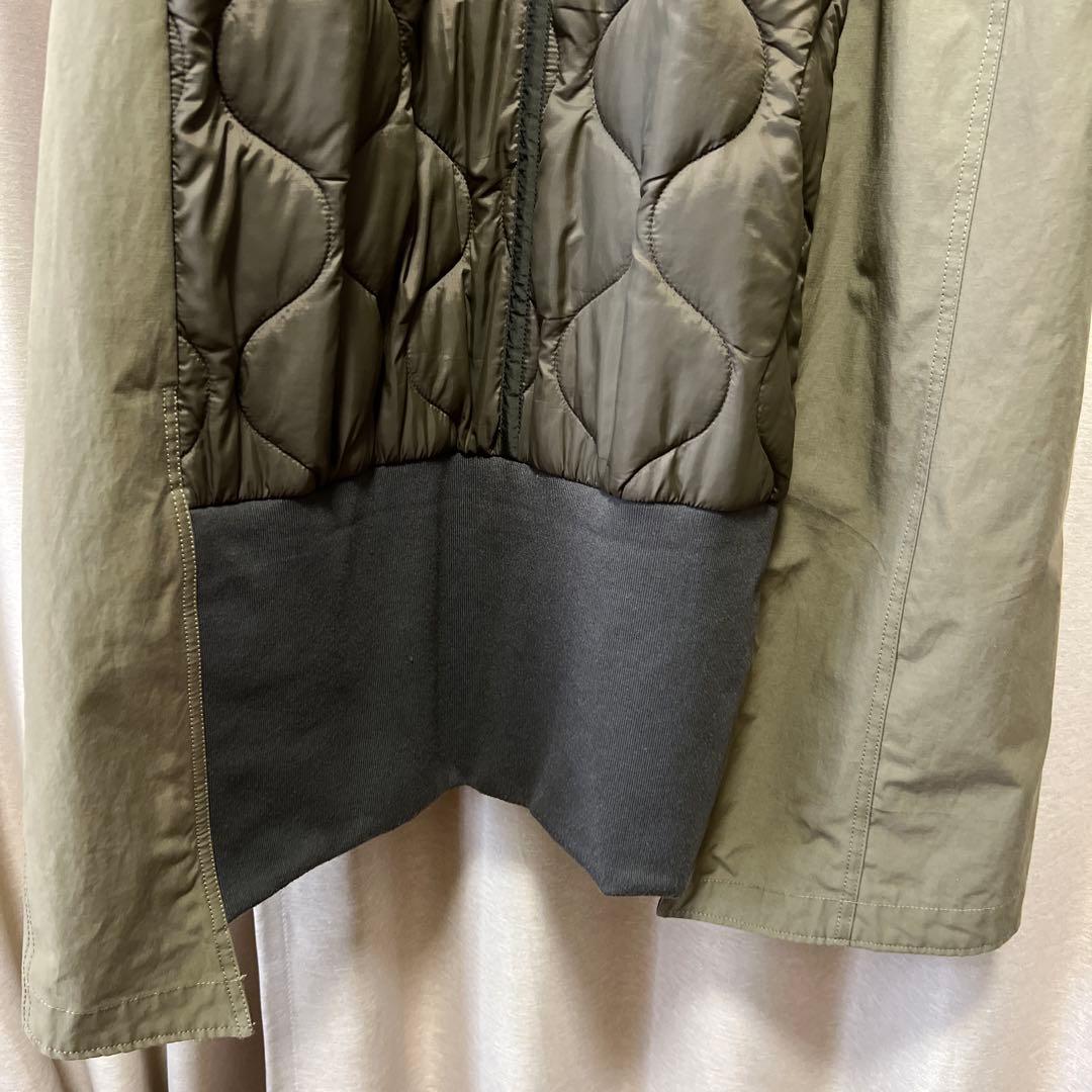 【etsinta/エシンタ】切替マキシミリタリーコート　カーキ