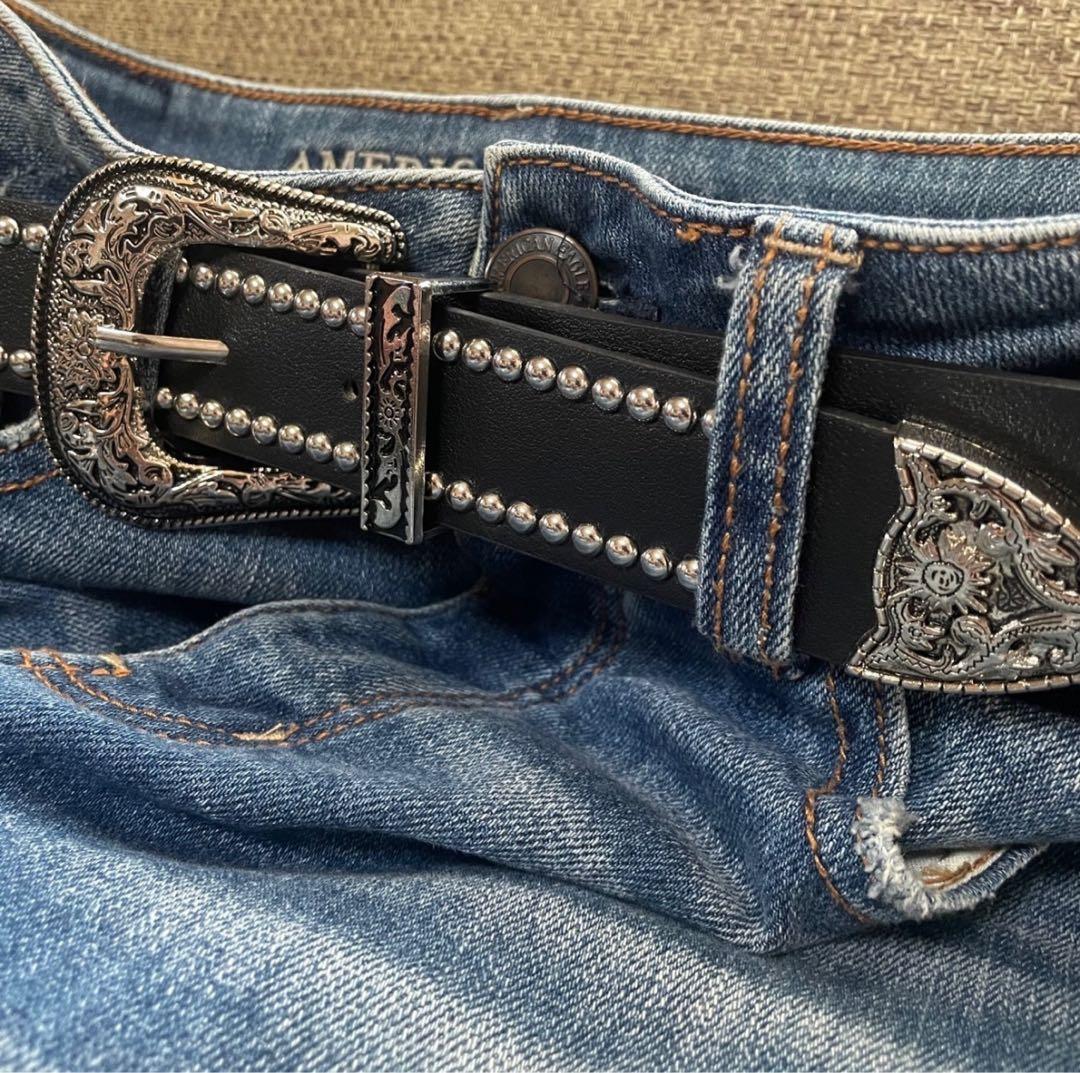 ウエスタンベルト パンク y2k ビンテージ アメリカ アメカジ 黒 - メルカリ