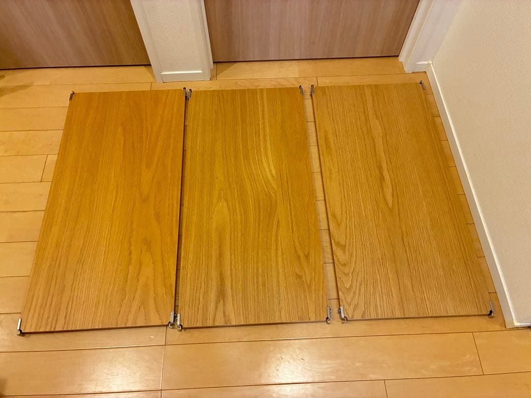 無印良品 ステンレスユニットシェルフ 追加棚 3枚セット オーク材 84cm C ステンレスユニットシェルフ・追加小棚／オーク材 | 無印良品