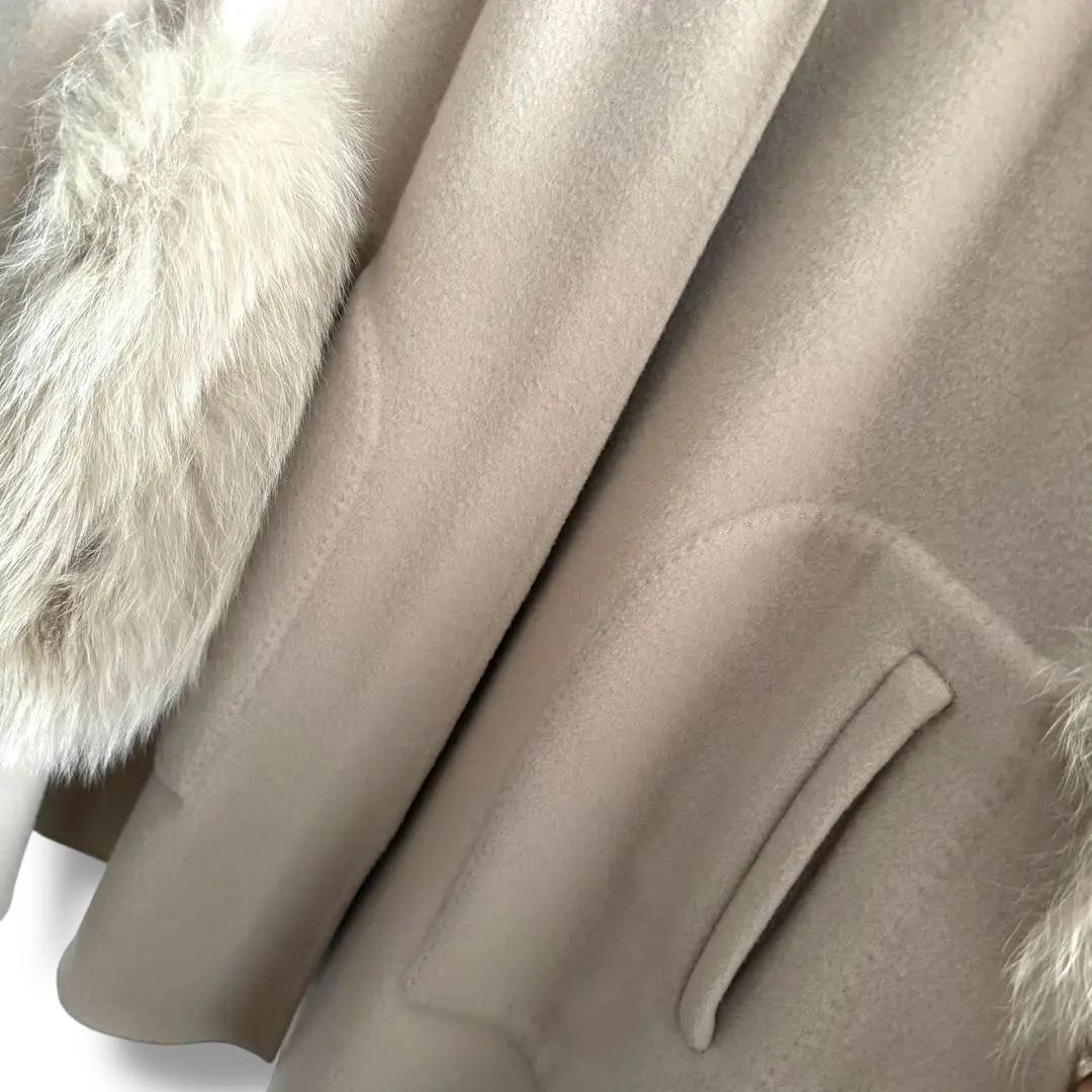 極美品★グレースクラス★8way★リバーシブル★フォックスポンチョ