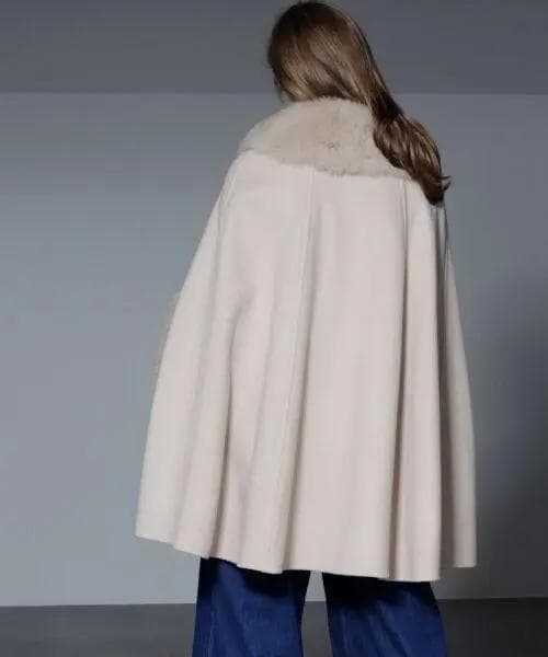 極美品★グレースクラス★8way★リバーシブル★フォックスポンチョ