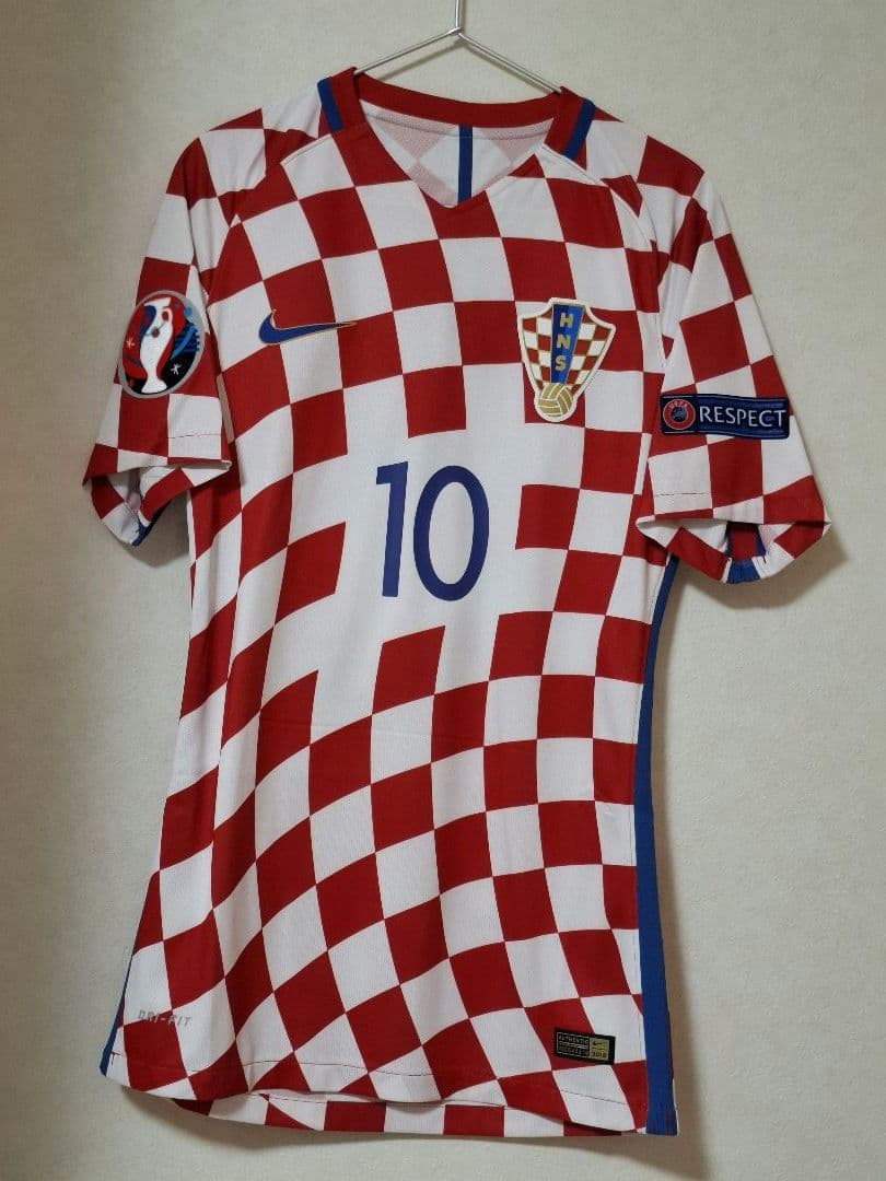 は*な様 クロアチア代表モドリッチ選手支給ユニホーム10番2016年モデル