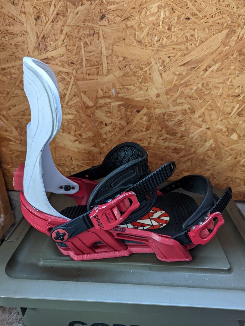 bentl トランスファー ビンディング 赤/白 M