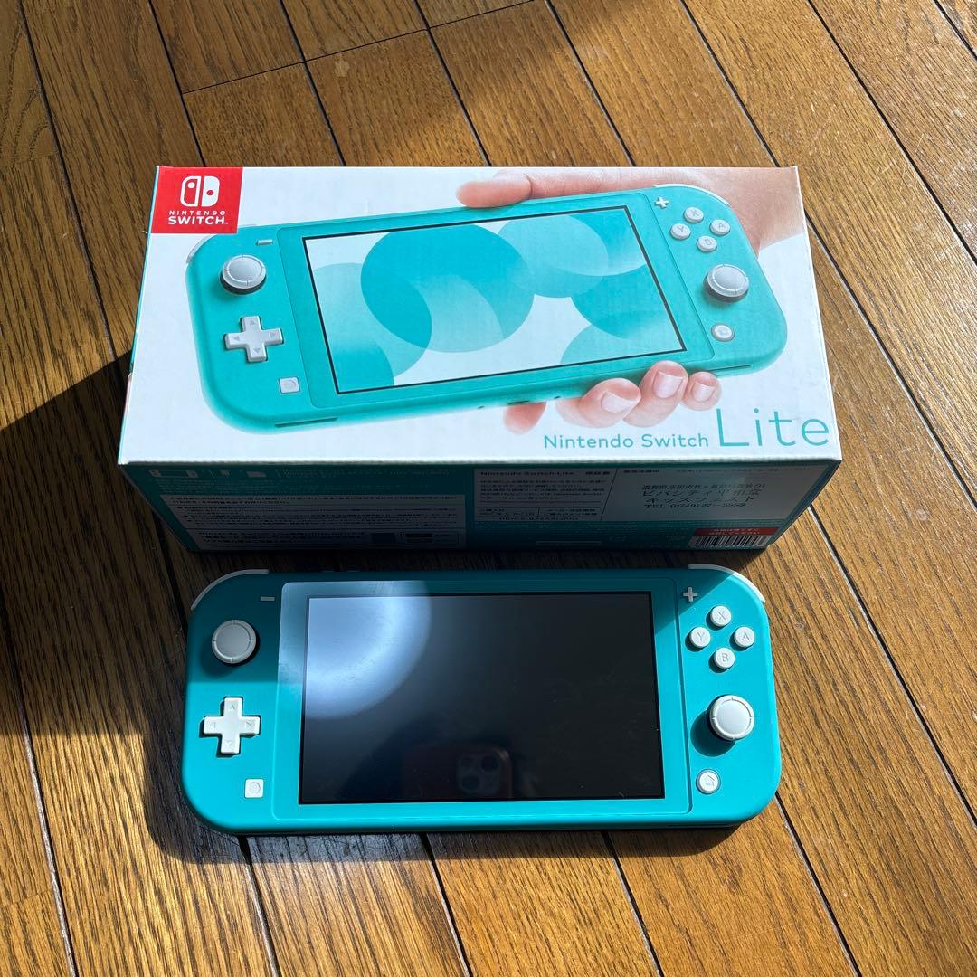 Nintendo Switch Lite ターコイズ 本体 モンハンライズ付き - メルカリ