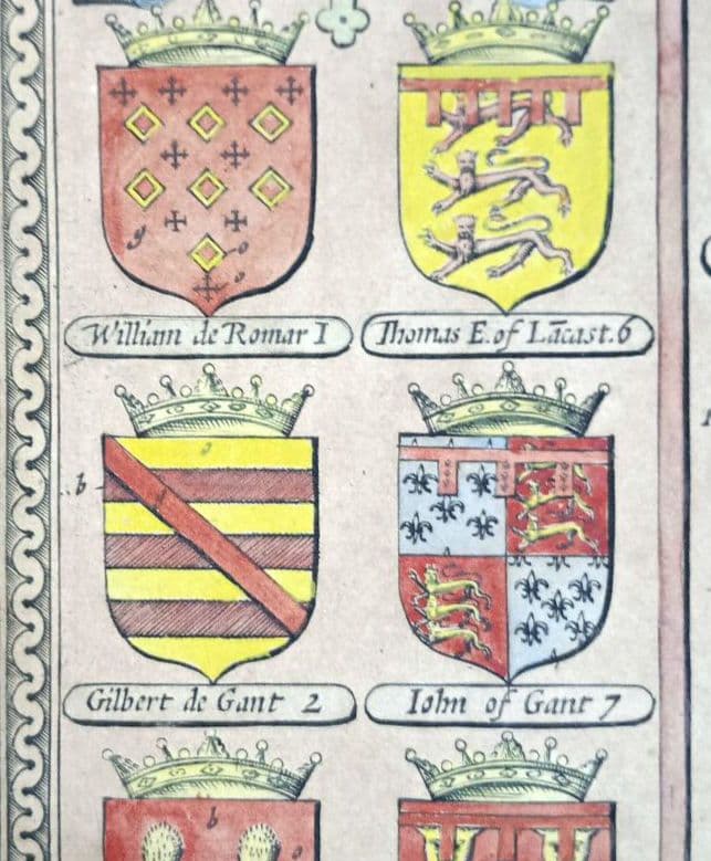 大型作品 西洋古地図 1676年 J. Speed「Lyncolne」