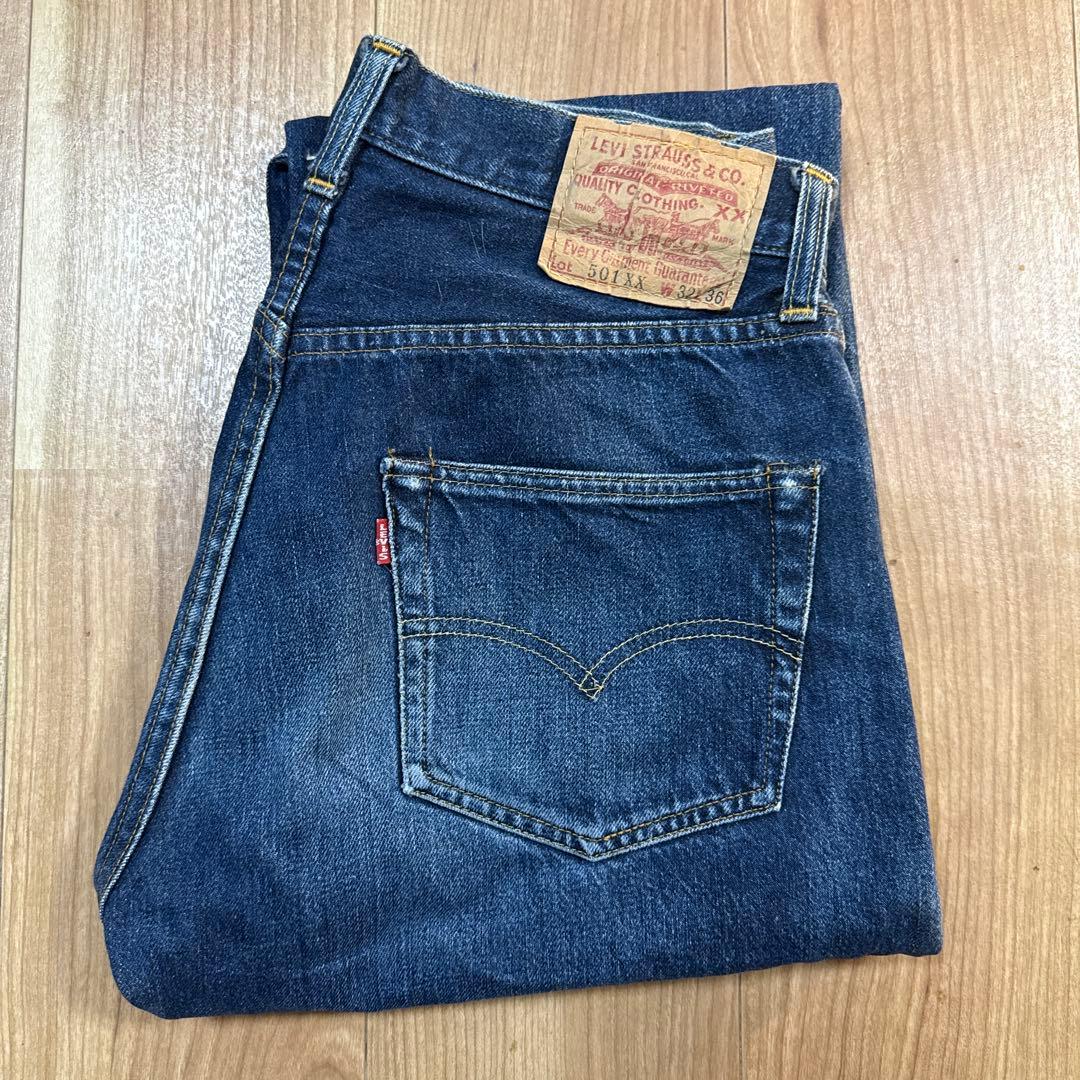 美品 リーバイス 501xx バレンシア製 555製造 赤耳 ビッグE 98年製