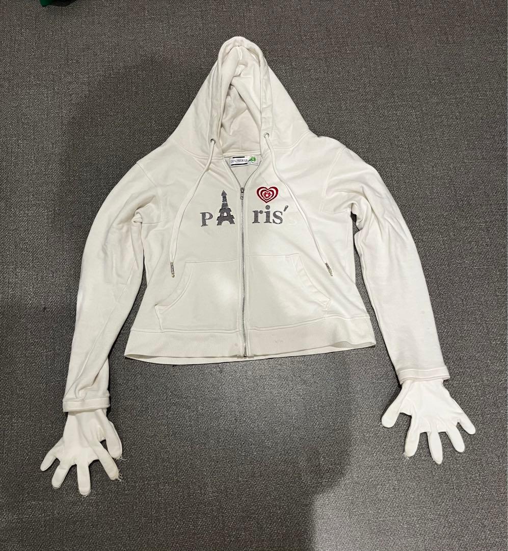 DINOWORKS paris zip up hoodie