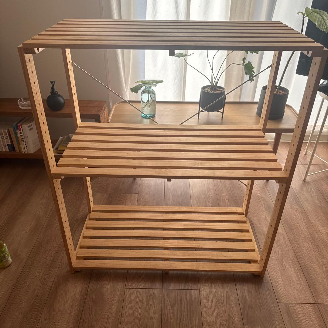 無印良品 パイン材 ユニットシェルフ