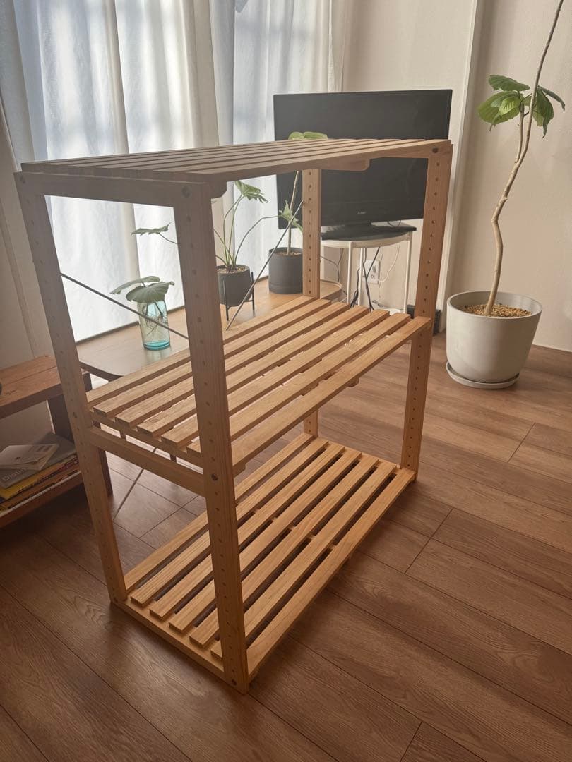 無印良品 パイン材 ユニットシェルフ