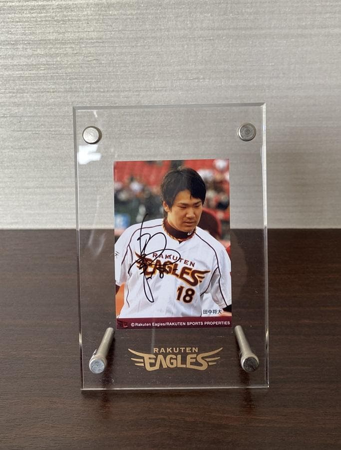 楽天　イーグルス　田中将大選手　#18　直筆サインカード